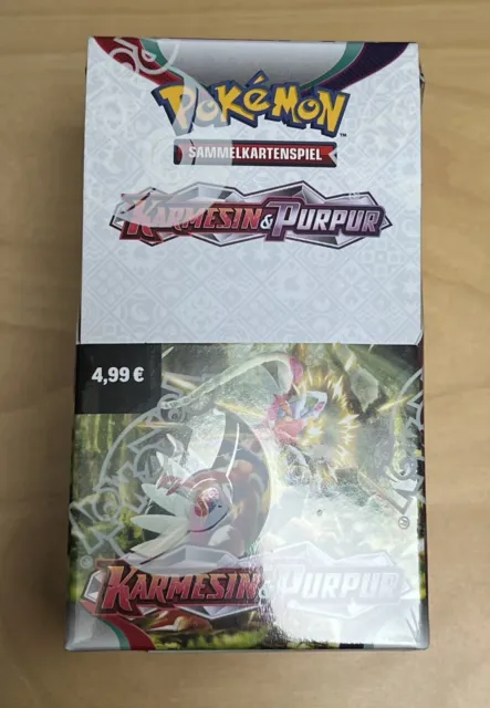 Pokemon Karmesin & Purpur Display (18 Booster) Deutsch NEU & OVP