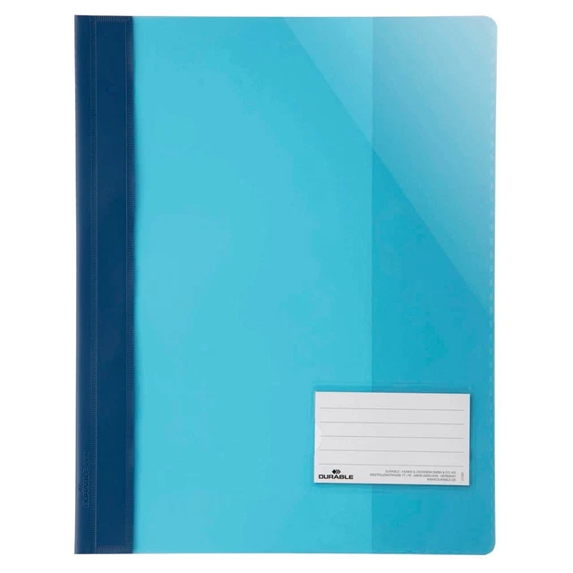 25 DURABLE Schnellhefter Kunststoff blau DIN A4 überbreit