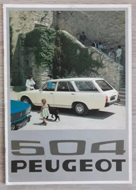 Peugeot 504 Estate Brochure 1976 - L GL Family