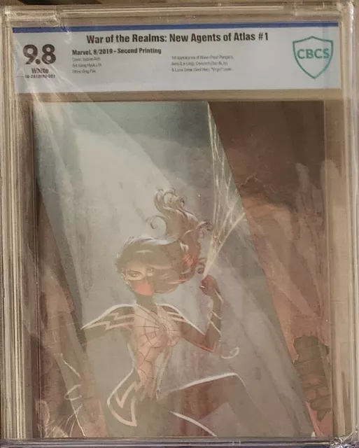 War Of The Realms New Agents Of Atlas 1 CBCS 9.8 Virgin 2nd Print Silk NOT CGC