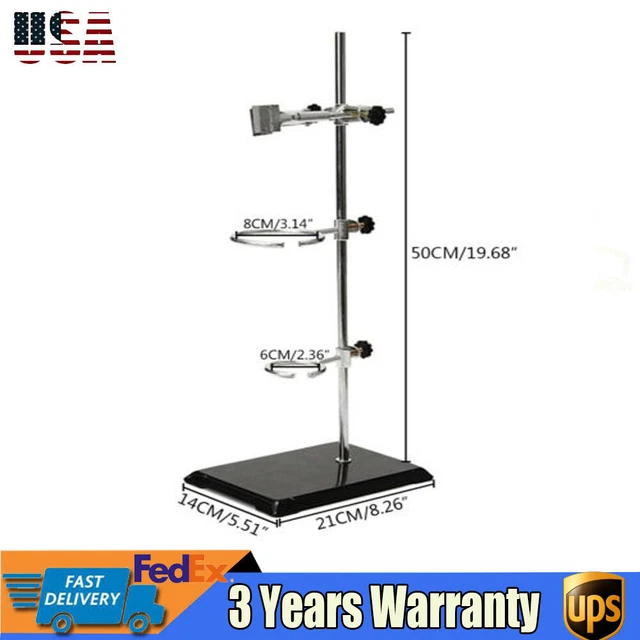 LABORATORY STAND+CLAMP FLASK Retort Fixing Kit Physics/Chemistry