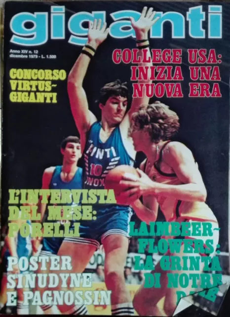 RIVISTA GIGANTI DEL BASKET ANNO XIV N.12 (Dicembre 1979)