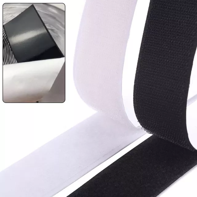 Velcro Tape Auto-adhésif 5m Extra Strong, Adhésif double face avec Velcro  20mm de large Tampon adhésif auto-adhésif avec ruban adhésif loop