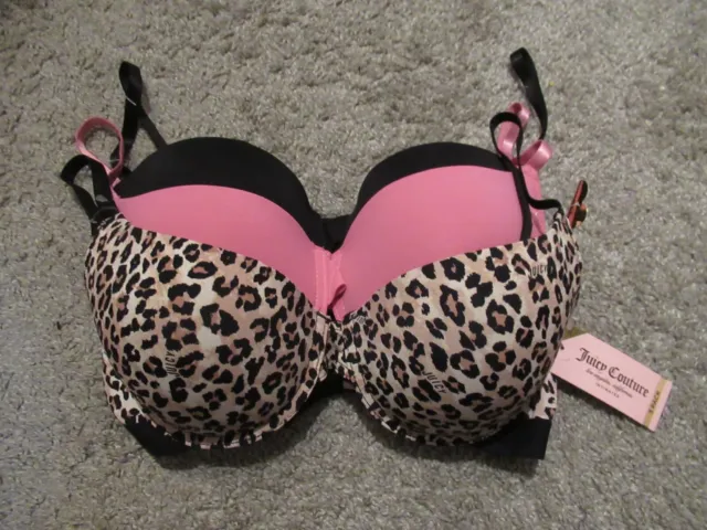 Juicy Couture 3 Pack Sexy Push Up Bra Set NWT