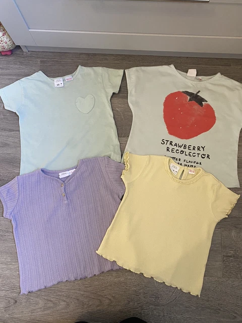 Pacchetto maglietta bambina Zara. Età 18-24 mesi