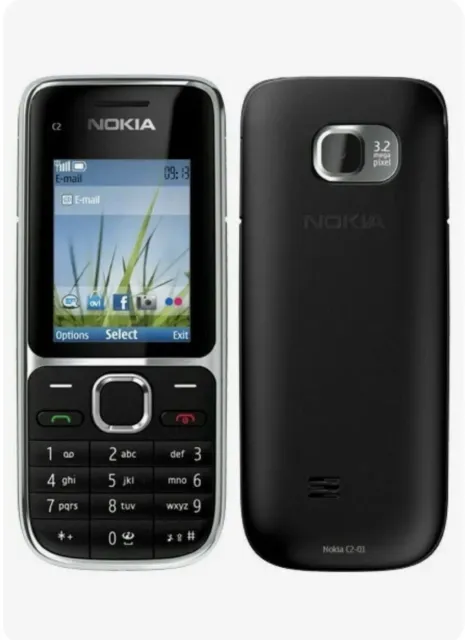 Nokia C2-01 Black Unlocked Mobile Phone  Free Post Uk Seller