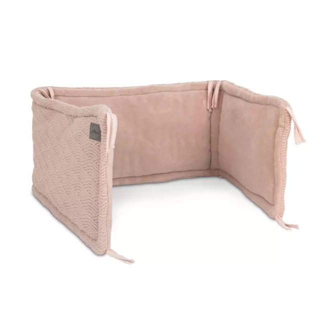 Jollein Nestchen Bettnestchen für Kinderbett 35x180 cm River knit pale pink TOP