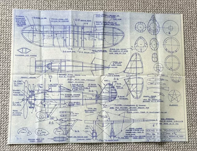 Boeing P-26 PEASHOOTER Modellplan von David G Diels (49)