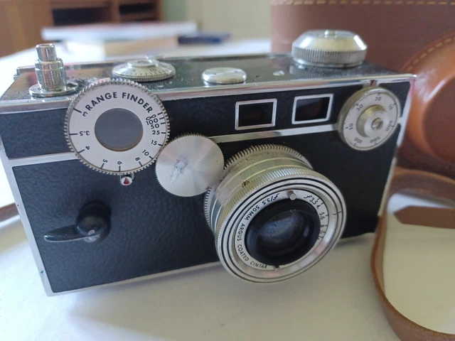VINTAGE ARGUS COATED CINTAR - RANGE FINDER 50mm CAMERA & CASE  Clean FREE SHIP