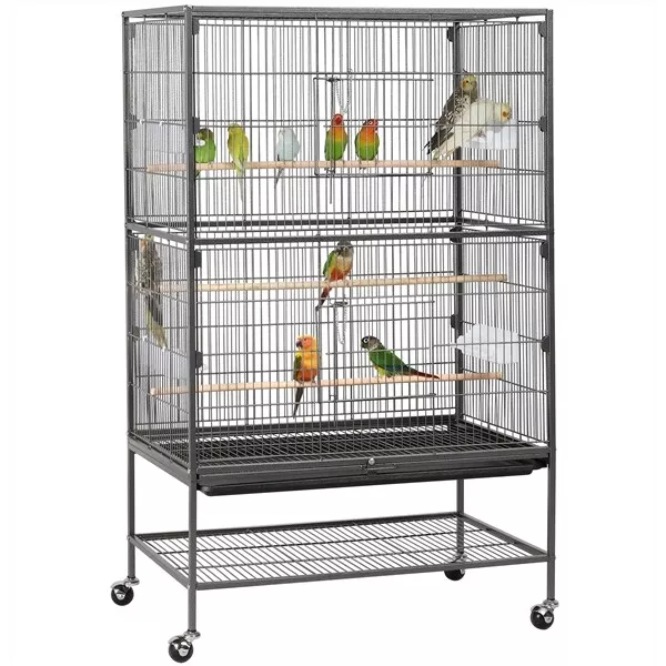 Vogelvoliere Papageienkäfig Vogelkäfig Zimmer Voliere Vogelhaus 132cm Tierkäfig