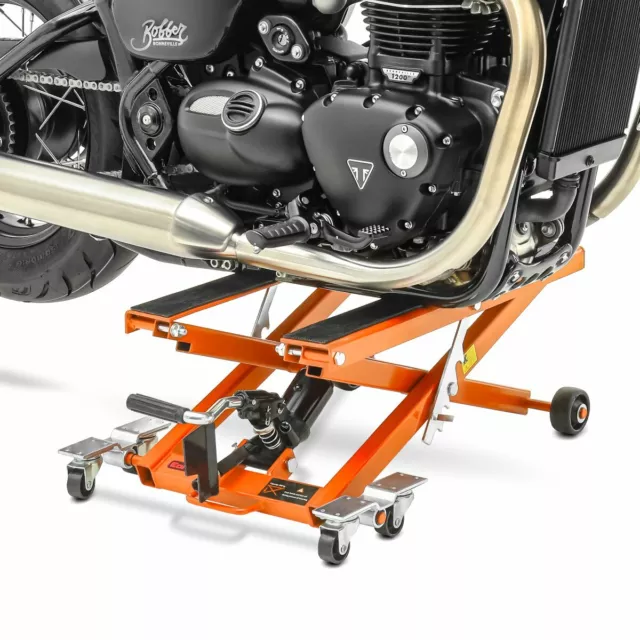 Elevador Tijera Moto XL para Honda Shadow VT 1100 C2 Hidraulico naranja