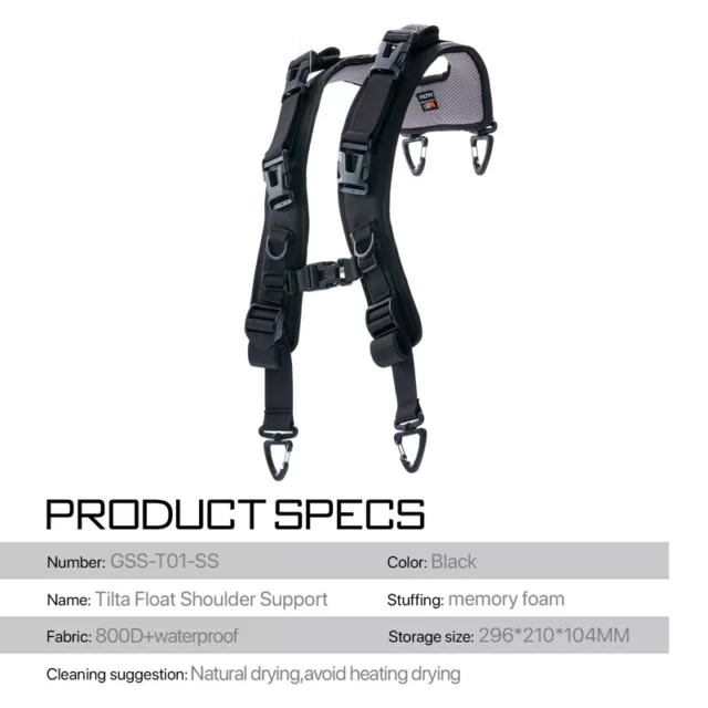 Accesorios de película de soporte de hombro flotante inclinable para soporte flotante/DJI RS2,RS3 PRO