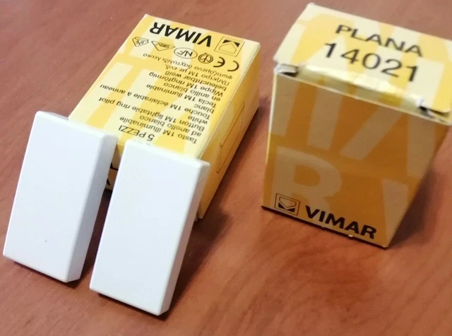 Button cover 1 M Lightable white by VIMAR PLANA series cod. 14021