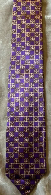 Chapter and Council  Masonic Purple Necktie York Rite Blue Lodge Fraternity NEW!
