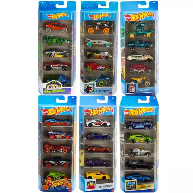 Hot Wheels 2023 Pack of 5 Cars - All Styles - Must Have - Bulk Cheap Buy!