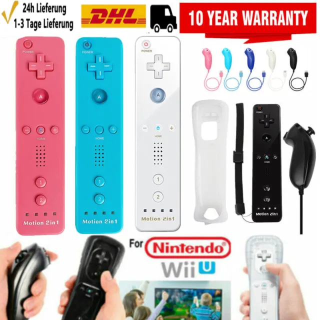 Fernbedienung Kontroller für Nintendo Wii / U Wireless Remote Controller Nunchuk