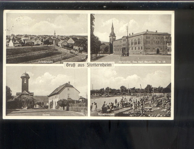 ANCIENNE CARTE POSTALE Stotternheim/Erfurt 1940Ratskeller Stotternheim