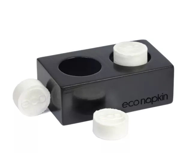 Econapkin Gloss Black Bamboo Holders x 4