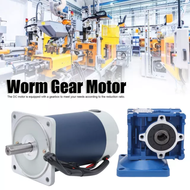 (40 DC12V)DC Gear Motor Worm Gear Motor DC 90W 2200 R/min Reduction Ratio High