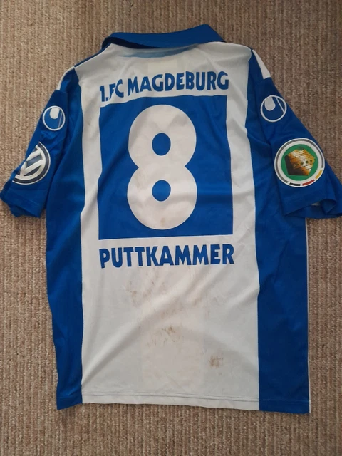 1.FC Magdeburg FCM Matchworn Trikot Puttkammer Spielertrikot Rarität DFB Pokal