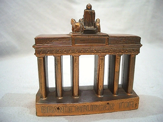 BERLIN BRANDENBURGER TOR Miniatur Gebäude Figur Spritzguss Zinn Guss