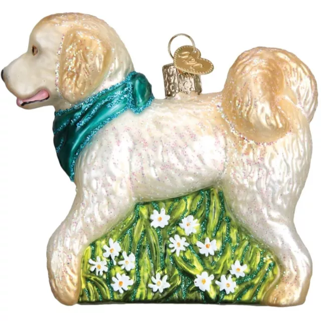 Old World Christmas Glass Blown Ornament, Doodle Dog (With OWC Gift Box) 3