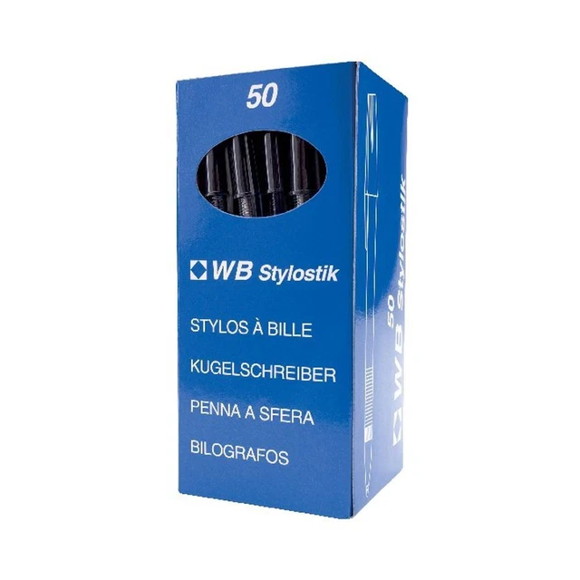 Black Medium Ballpoint Pens Pack of 50 0052501/1