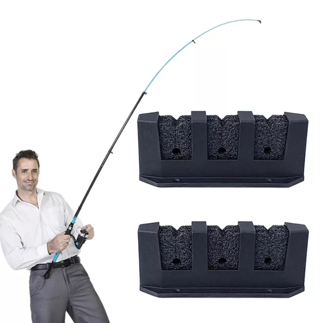 FISHING ROD RACK Vertical Holder Horizontal Wall Mount Boat Pole Stand  Storage $10.99 - PicClick