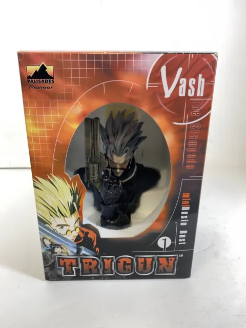 NEW TRIGUN Black VASH The Stampede Mini Resin Bust by Palisades Pioneer