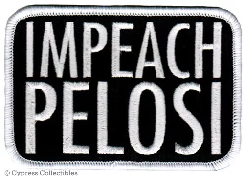 IMPEACH PELOSI iron-on PATCH nancy REPUBLICAN OBAMACARE embroidered POLITICAL