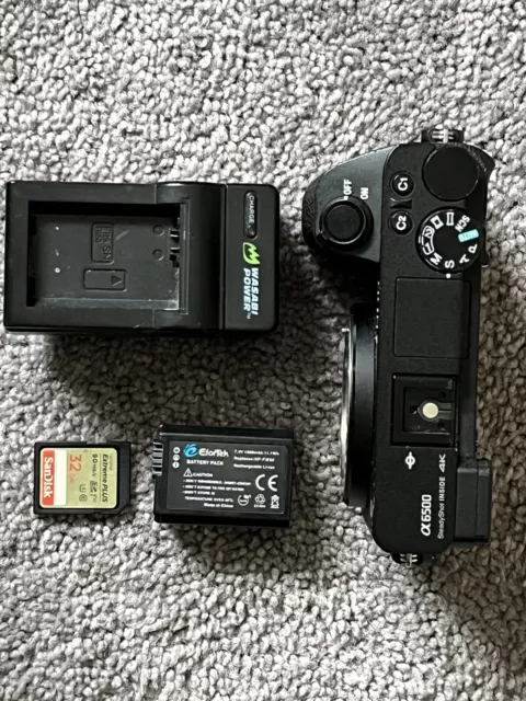 Sony A6500 24.2MP Mirrorless Digital SLR Camera Body Black