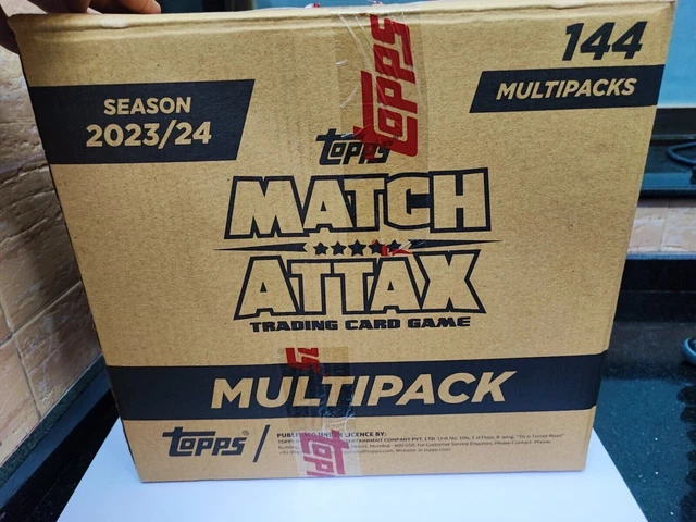 Topps MATCH ATTAX 23/24 MULTIPACK, 21 CARTES X 144 PACKS CARTON SCELLÉ 3024...