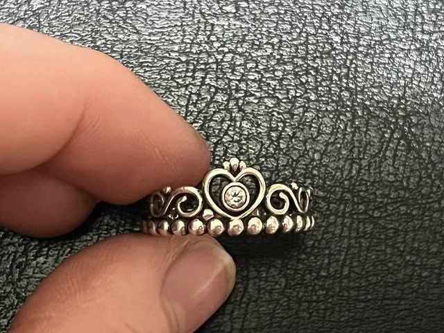 Buy PANDORA Sterling Silver Princess Tiara Crown Ring Online in India - Etsy