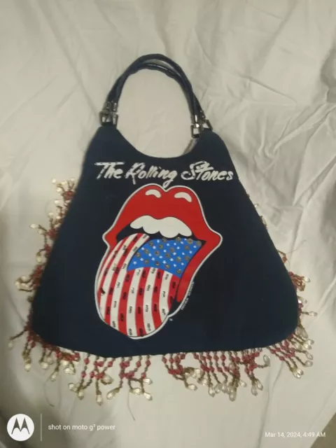 Vintage 1970s Rolling Stones Purse