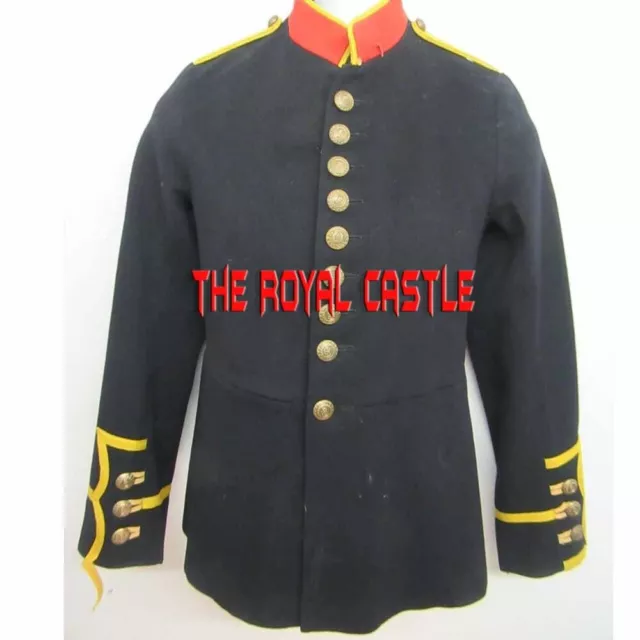 New British Army Issue WW1 Royal Marines Tunic Black/Gold Braid Jacket Fast Ship