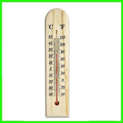 Termometro A PARETE 195x40x6mm 2pcs accurato Giardino Interni Esterni Resistenti 