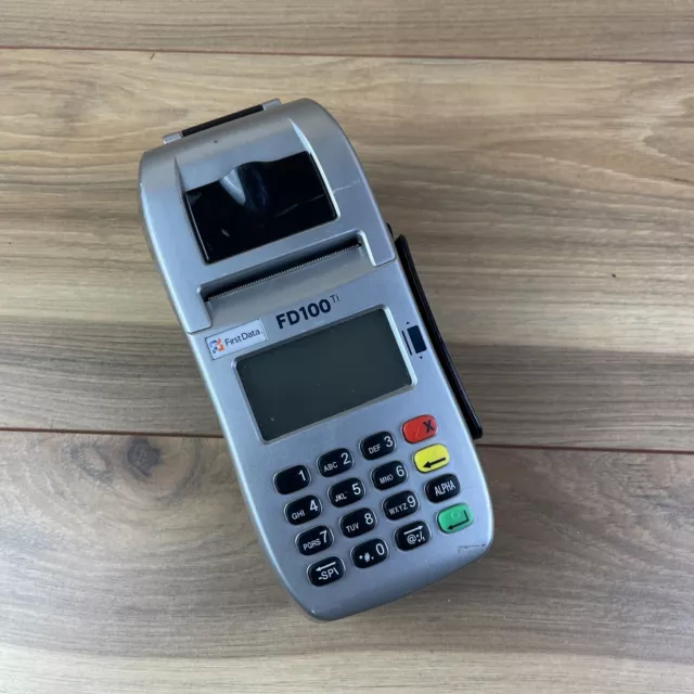 First Data FD100ti SilverWireless Portable Terminal Unlocked Credit Card Machine