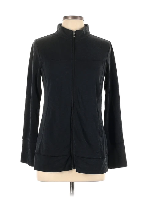 Straight Down Women Blue Track Jacket L