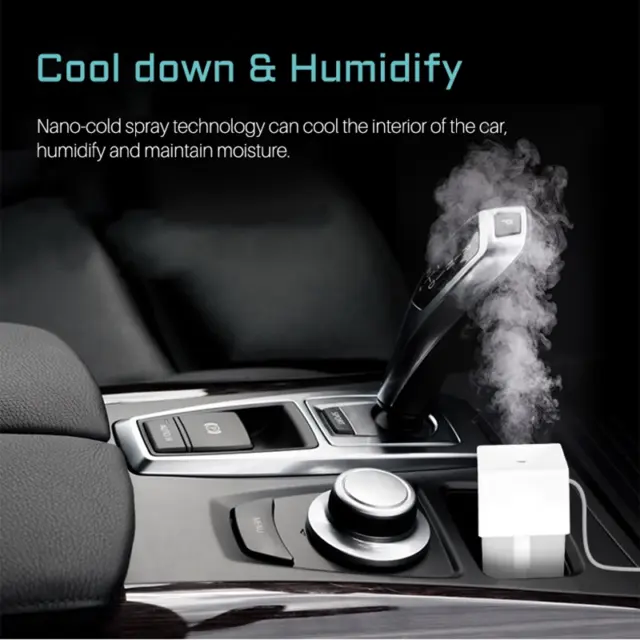 Portable Mini Humidifier Cool Water Humidifier Desktop Car USB 220ml