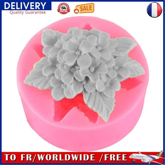 Bloom Rose Silicone Cake Mold Chocolate Decor Baking Tools (B Lilac)