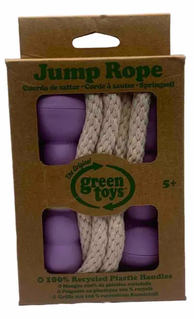 BRAND NEW! Green Toys Purple Jump Rope - Earth Friendly USA Made Adjustable