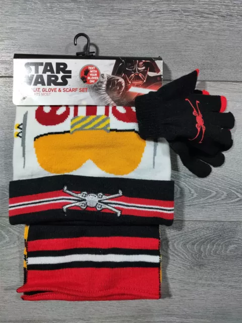 Star Wars Beanie Gloves Scarf Boys Hat Sock Cap Unique Winter Gift