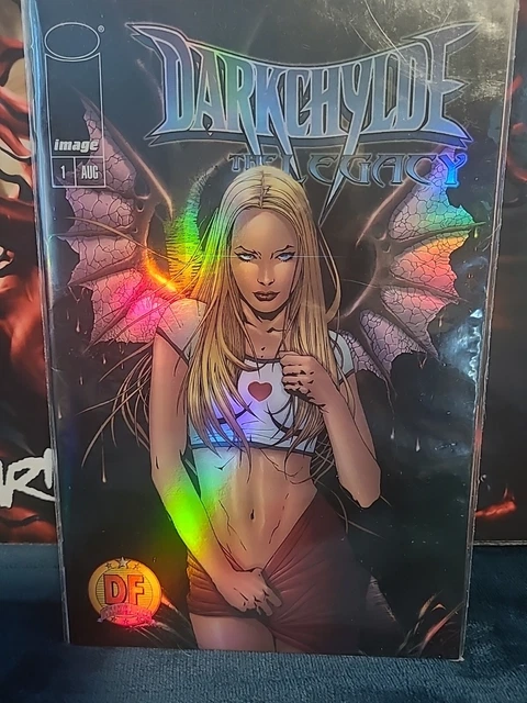 DARKCHYLDE The Legacy #1 Dynamic Forces CHROME variant Signed w/COA Cardstock