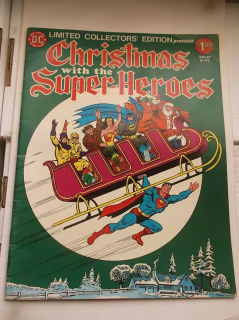 Dc: Limited Collectors' Edition, Christmas With The Superheroes, C-43, 1976, Fn-