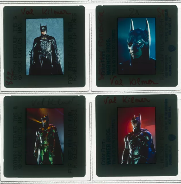 Lot 4 ektas slides originals Batman Forever Val Kilmer