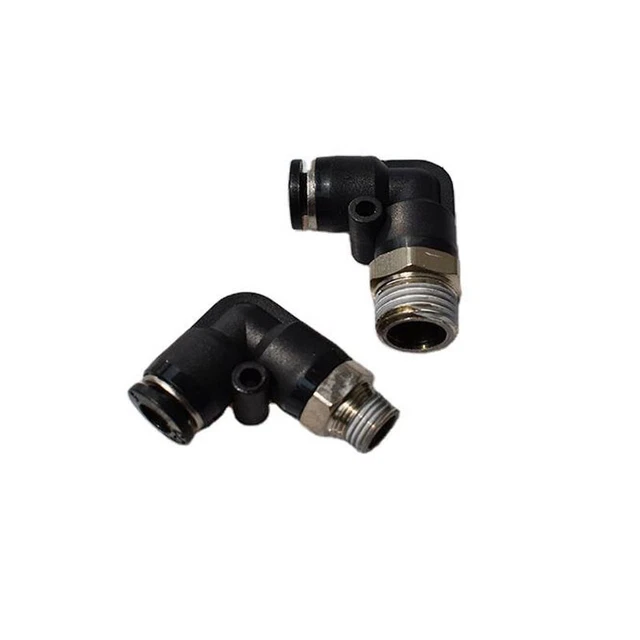 Plastic T-type Pneumatic quick coupling black plastic quick coupling 4mm-16mm