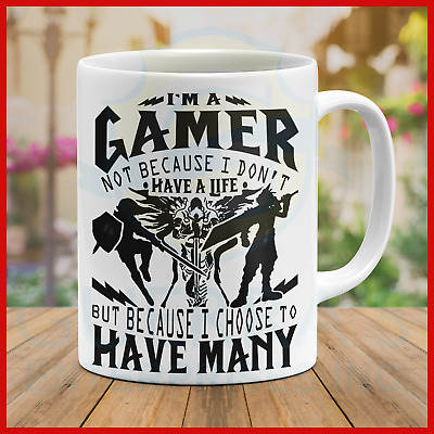 Mug Funny Mad Gamer Cool Best Gift Video Game Player Life Choice Have Many Mugs