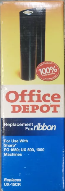 OFFICE DEPOT Replacement Fax Ribbon SHARP UX-500, 1000 FO 1650  Replaces UX-15CR