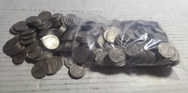 Buffalo Nickel Lot With 300 Readable Date And 60 No Date Nickels