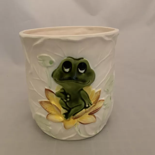 Neil the Frog Canister 5.75" Sears Roebuck and Co. 1979 Vintage  Japan No Lid